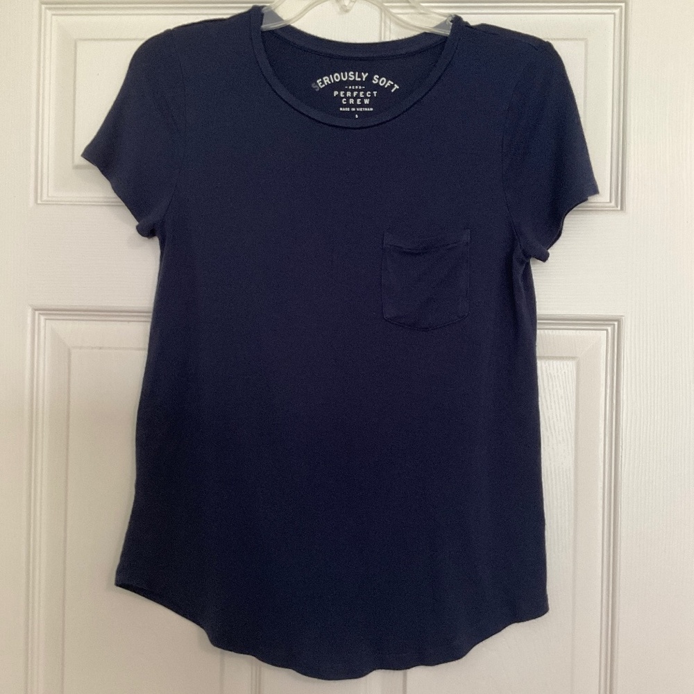Aeropostale Seriously Soft Crew Pocket Tee Women’s Small